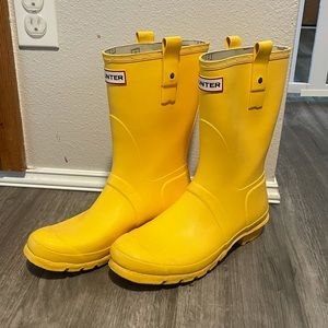 Yellow Hunter Rain Boots